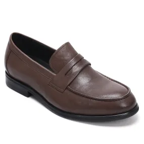 6 CM/2.36 Inches CMR CHAMARIPA Men's Shell Cordovan Height Increasing Loafers – Brown