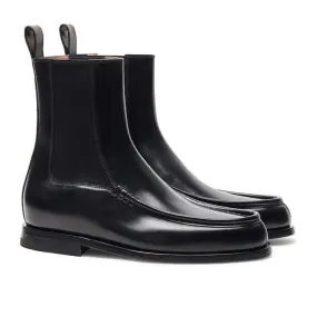 7 CM / 2.76 Inches - CMR CHAMARIPA Height Increasing Boots For Women - High Heel Shoes - Black Leather Women’s Chelsea Boots