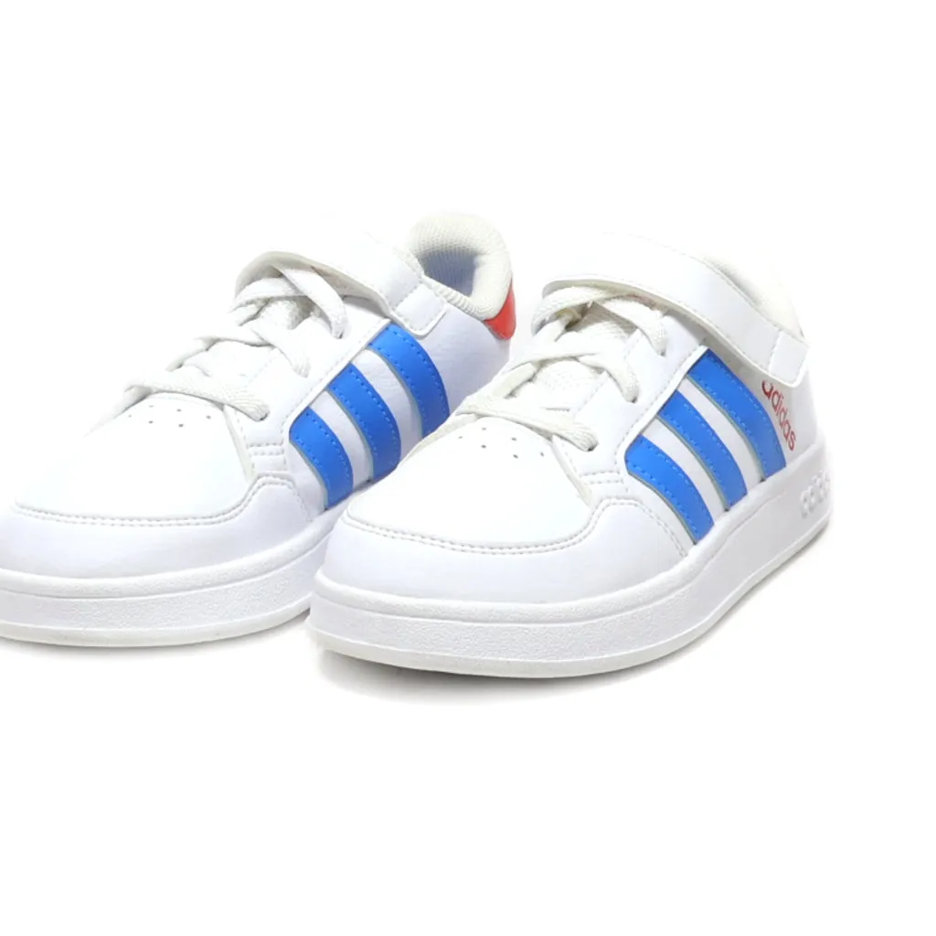 Adidas Breaknet Elastic Lace Sneakers Leather White Colour For Kids