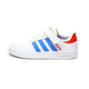 Adidas Breaknet Elastic Lace Sneakers Leather White Colour For Kids