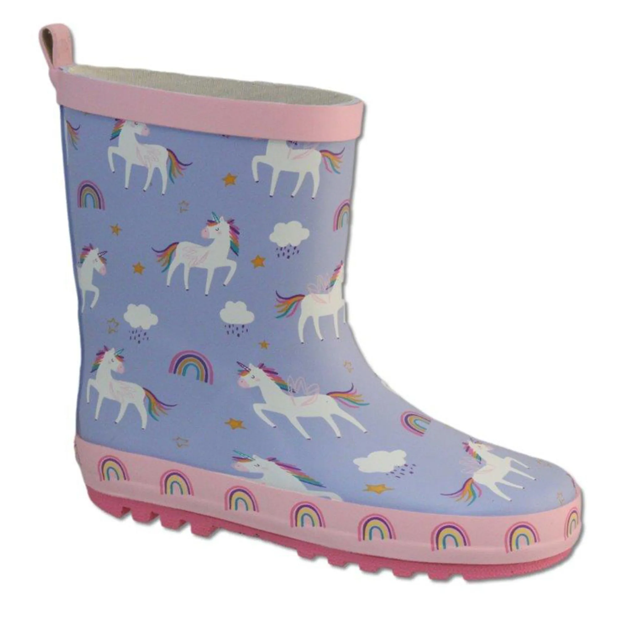 BELLA & BIRDIE Girl's Printed Rubber Rain Boots