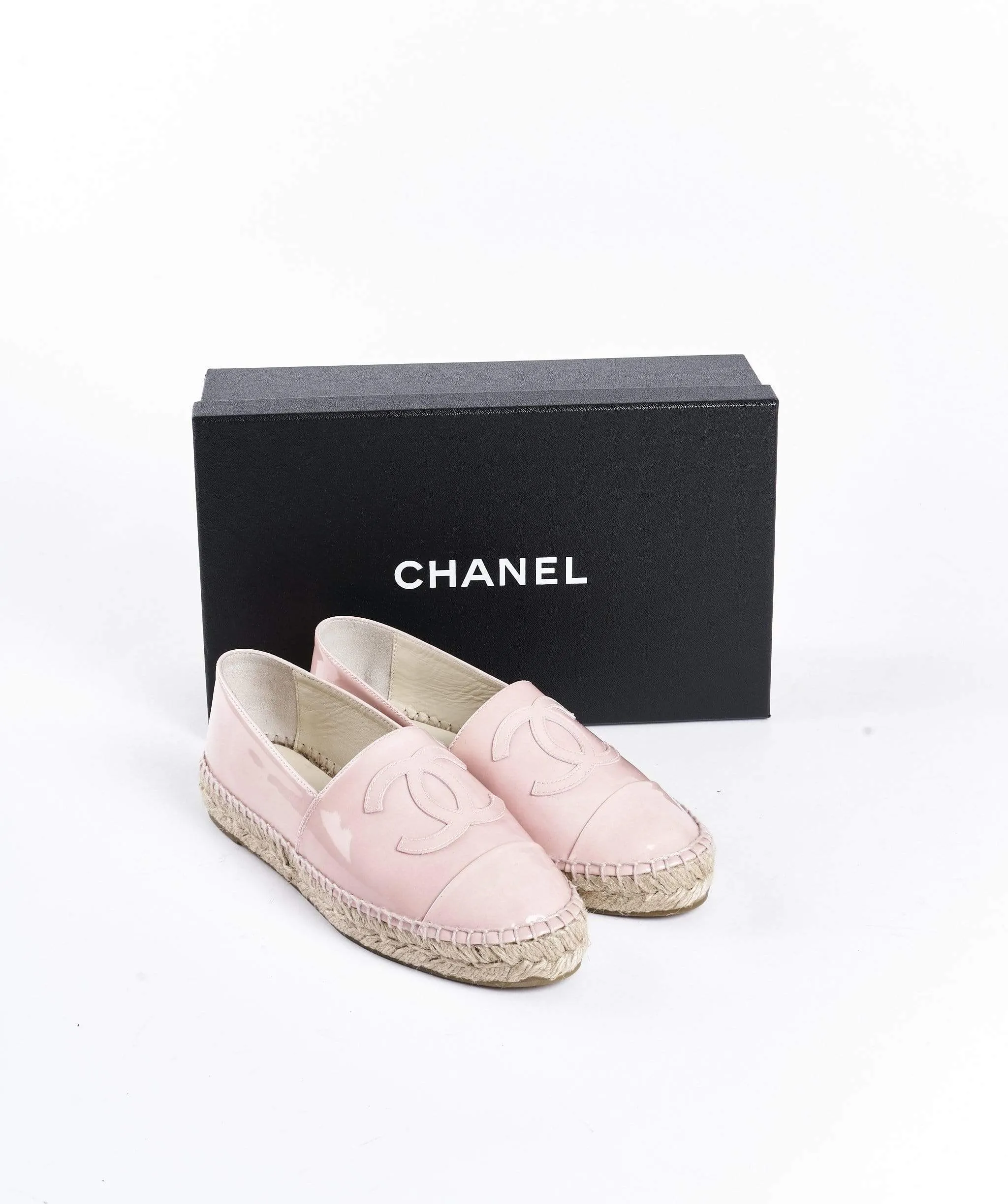 Chanel Pink Espadrilles 39 Pink