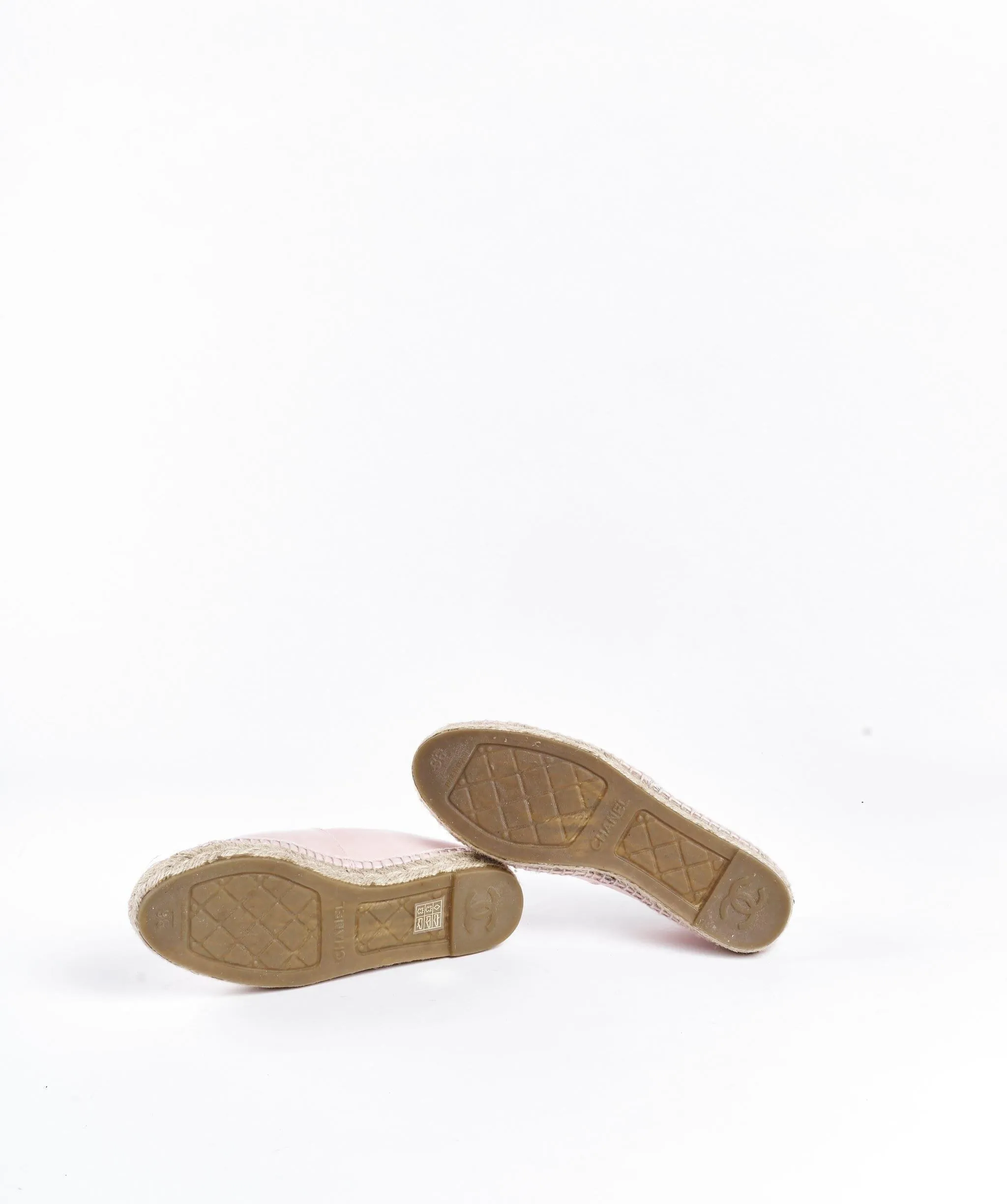 Chanel Pink Espadrilles 39 Pink
