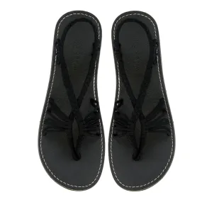 Cocoon- Classic Black Rope Sandals