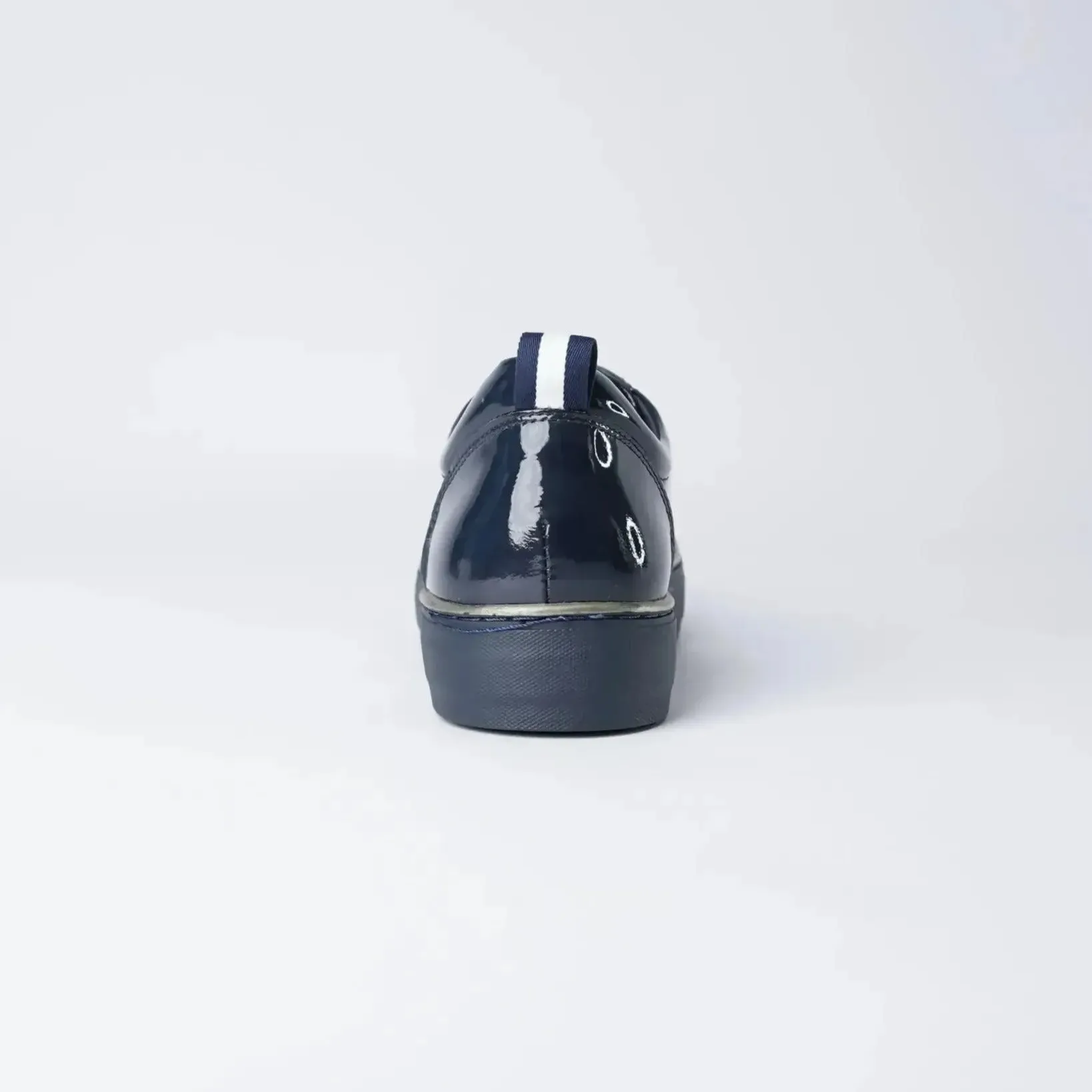 Fredie Navy Patent Leather Sneakers