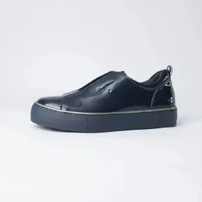 Fredie Navy Patent Leather Sneakers