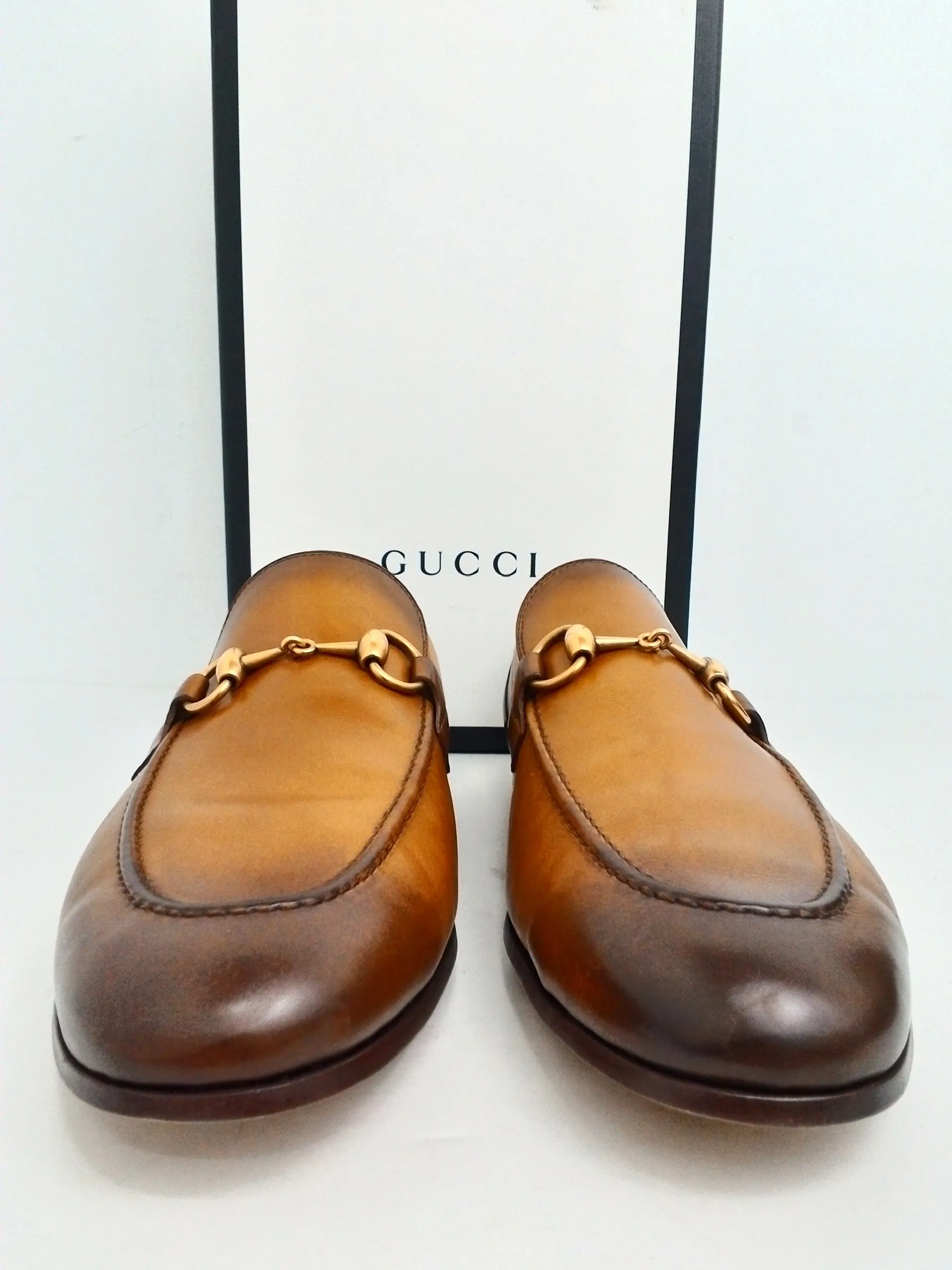 Gucci Men's Betis Glamour Cuir Size 8.5