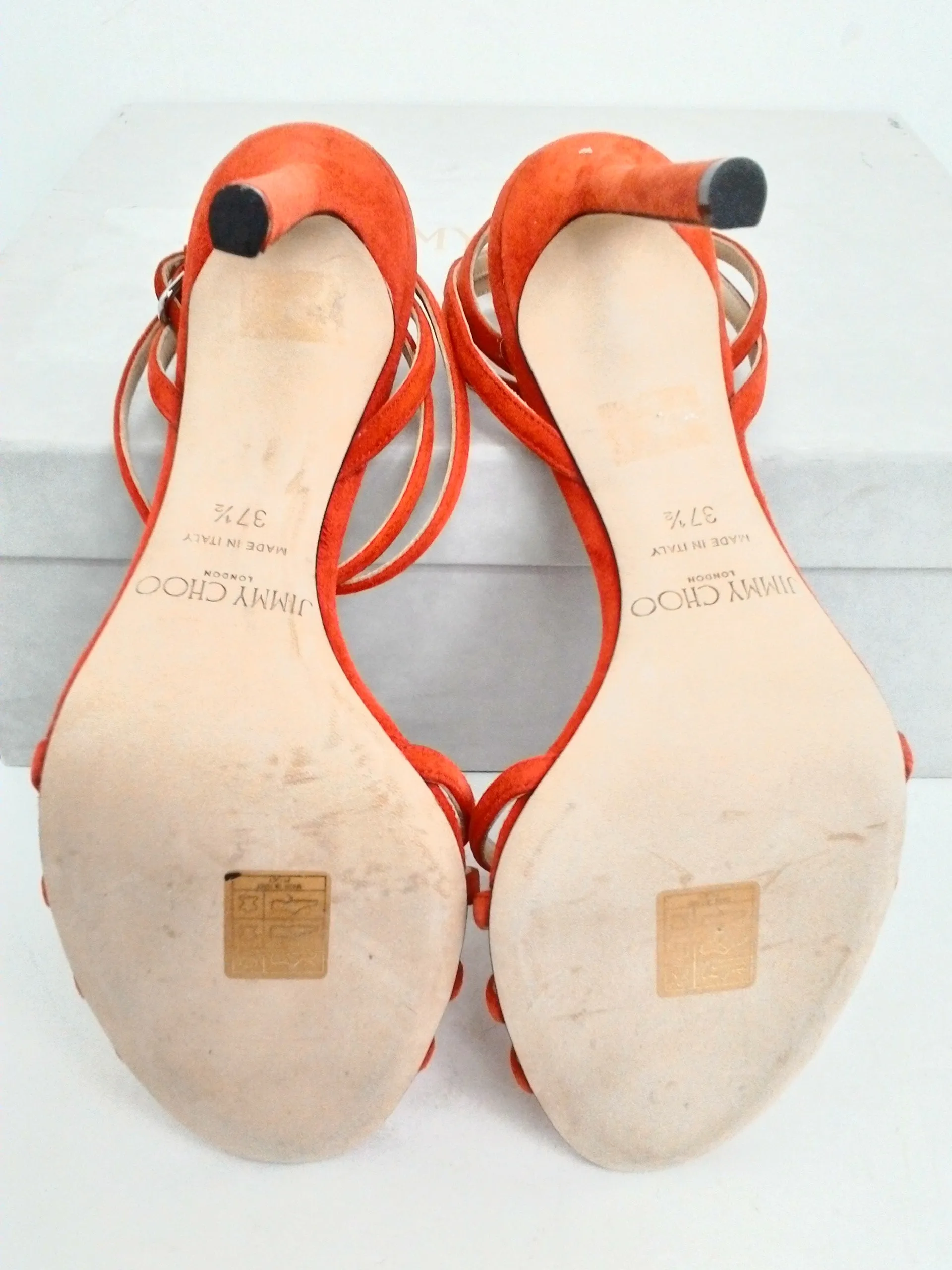 Jimmy Choo Women's Mimi Suede Chilli Sandal Size 37.5