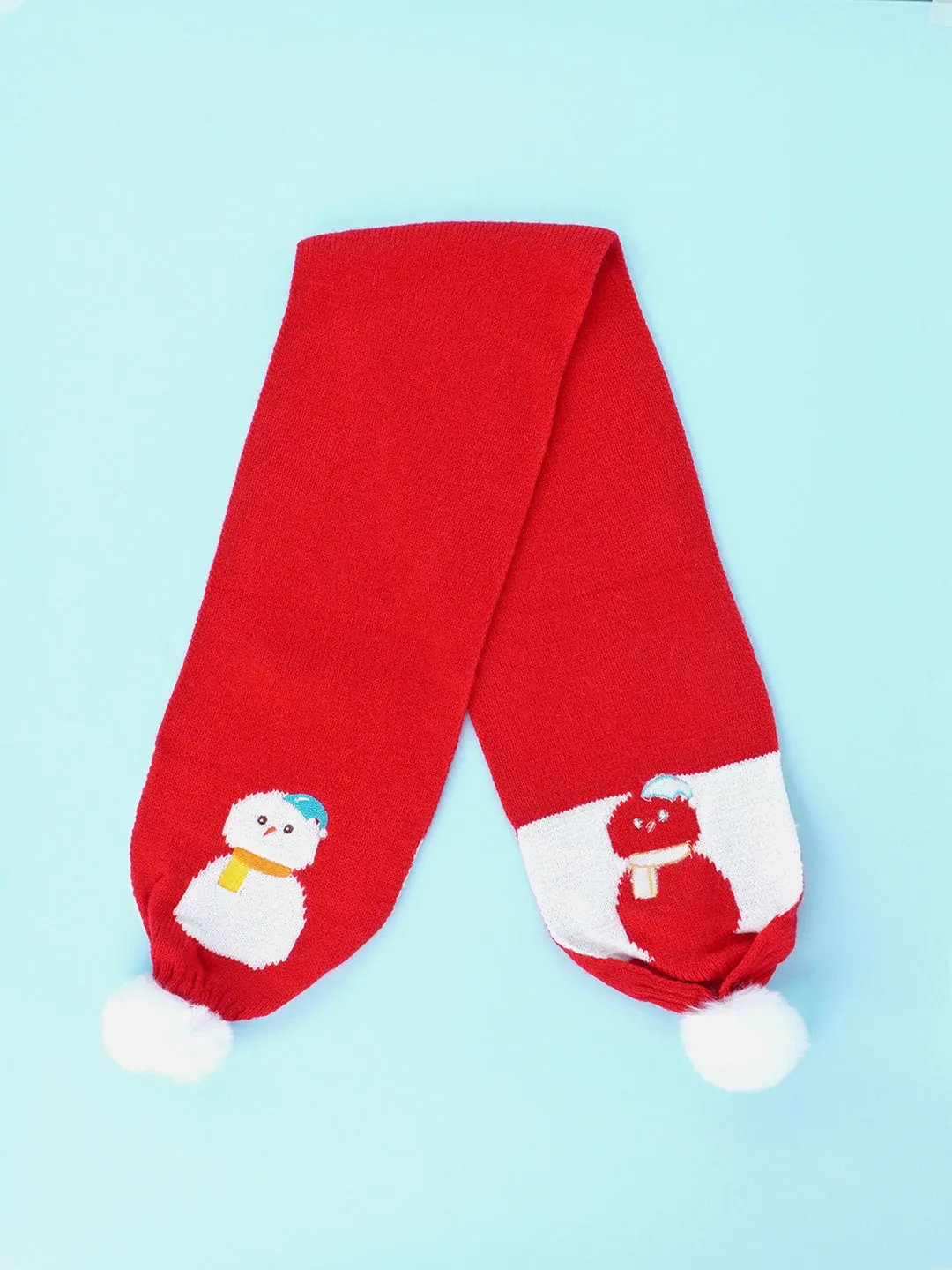 Little Surprise Box 2Pcs Dino Winter Cap Long Style Neck Mufflers For Kids