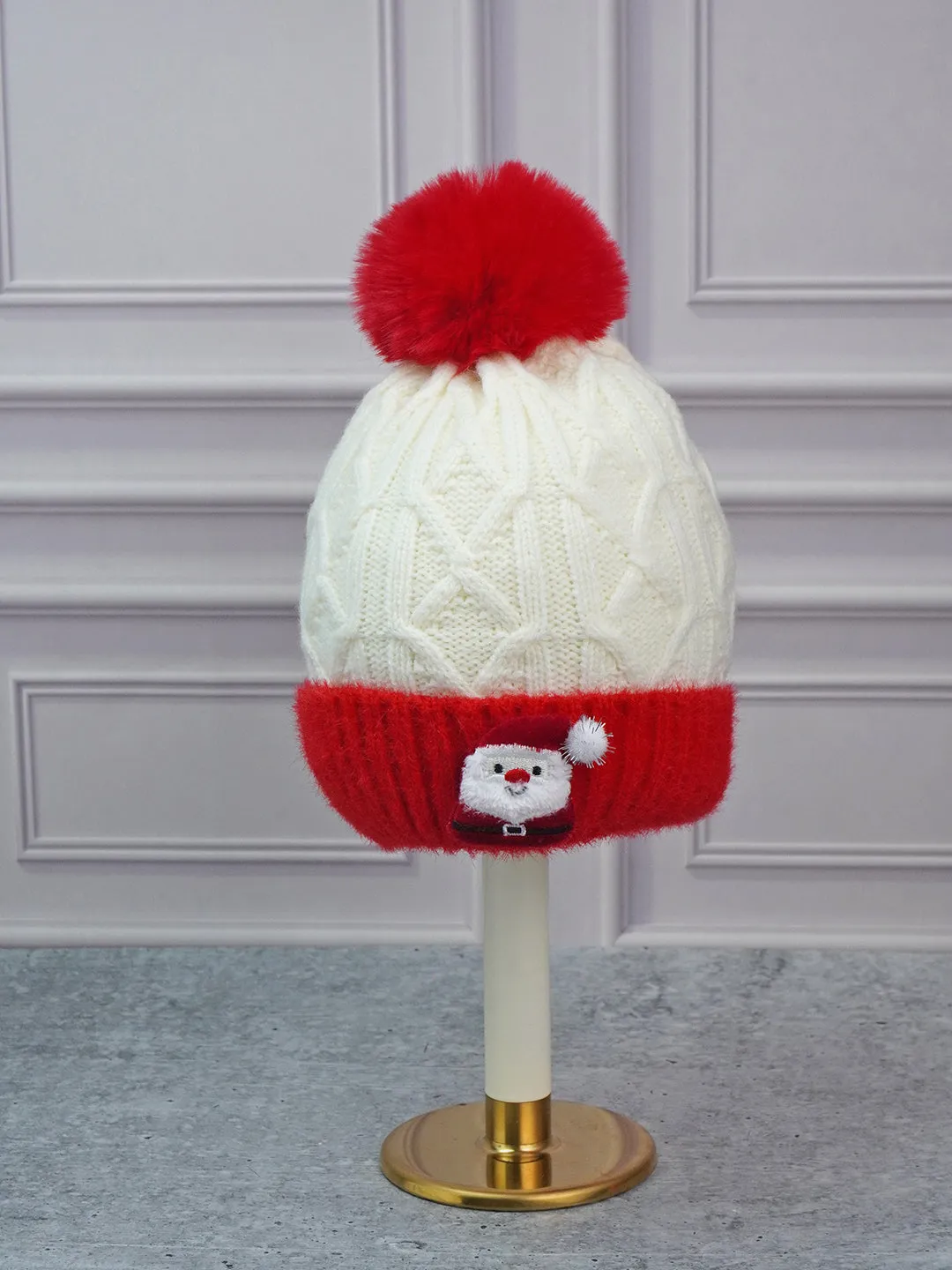 Little Surprise Box 2Pcs Pink Santa Christmas Winter Cap Long Style Neck Muffler