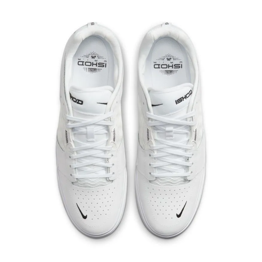 Nike SB Ishod Wair Premium Skateboard Shoe - White/Black-White-Black