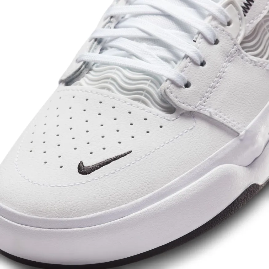 Nike SB Ishod Wair Premium Skateboard Shoe - White/Black-White-Black