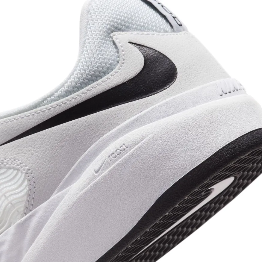 Nike SB Ishod Wair Premium Skateboard Shoe - White/Black-White-Black
