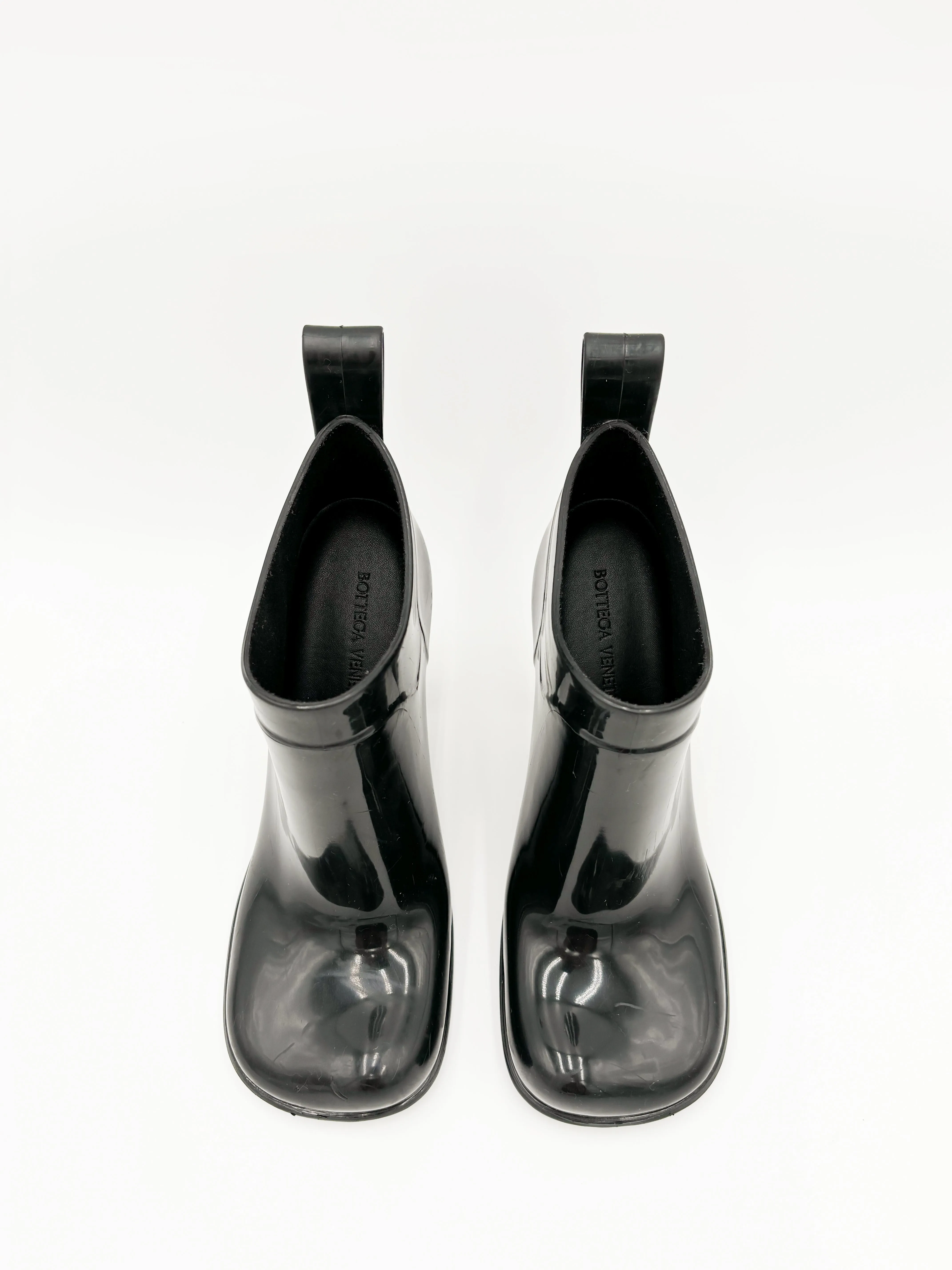 Shine Square Toe Ankle Rain Boots
