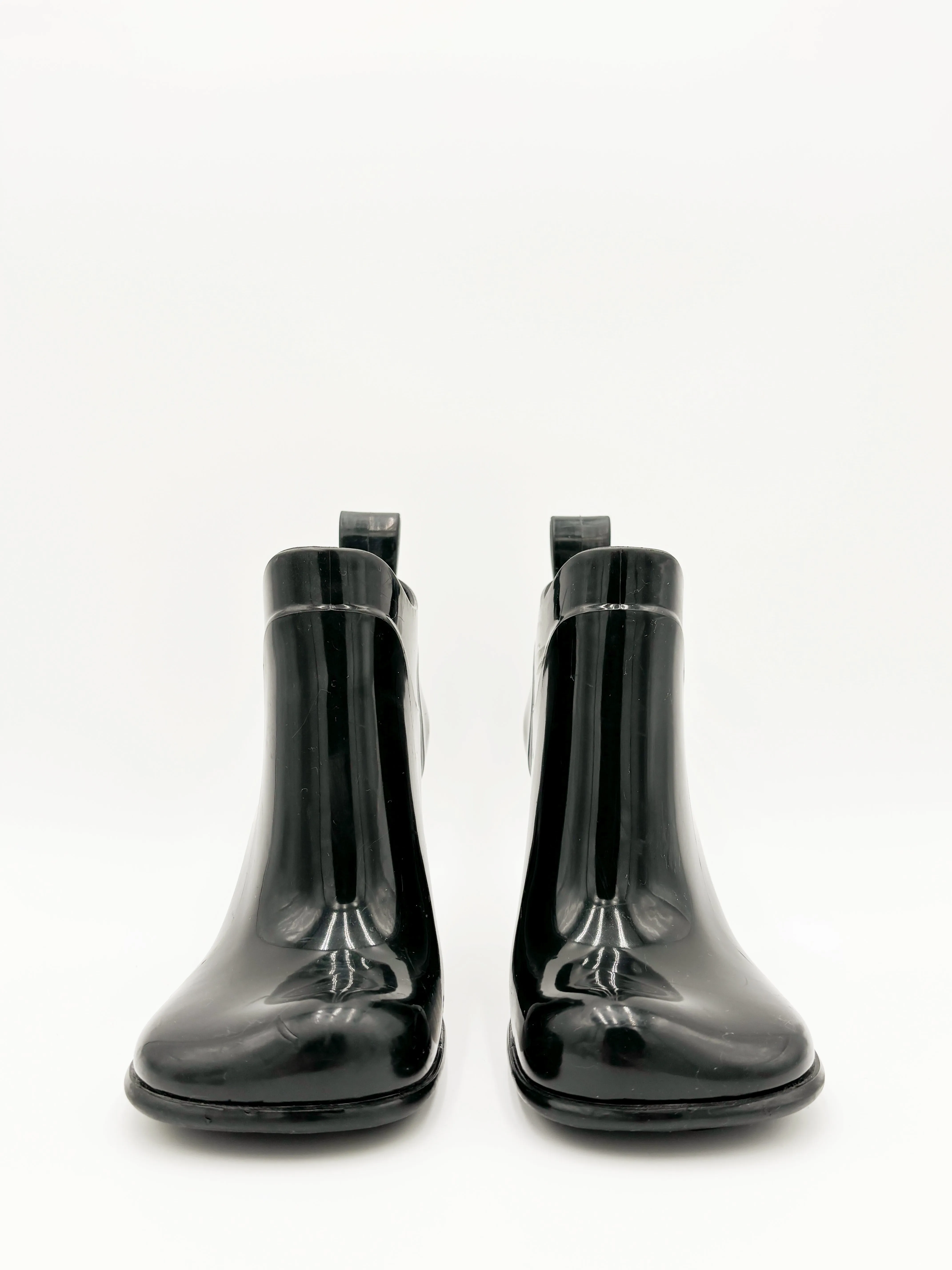 Shine Square Toe Ankle Rain Boots