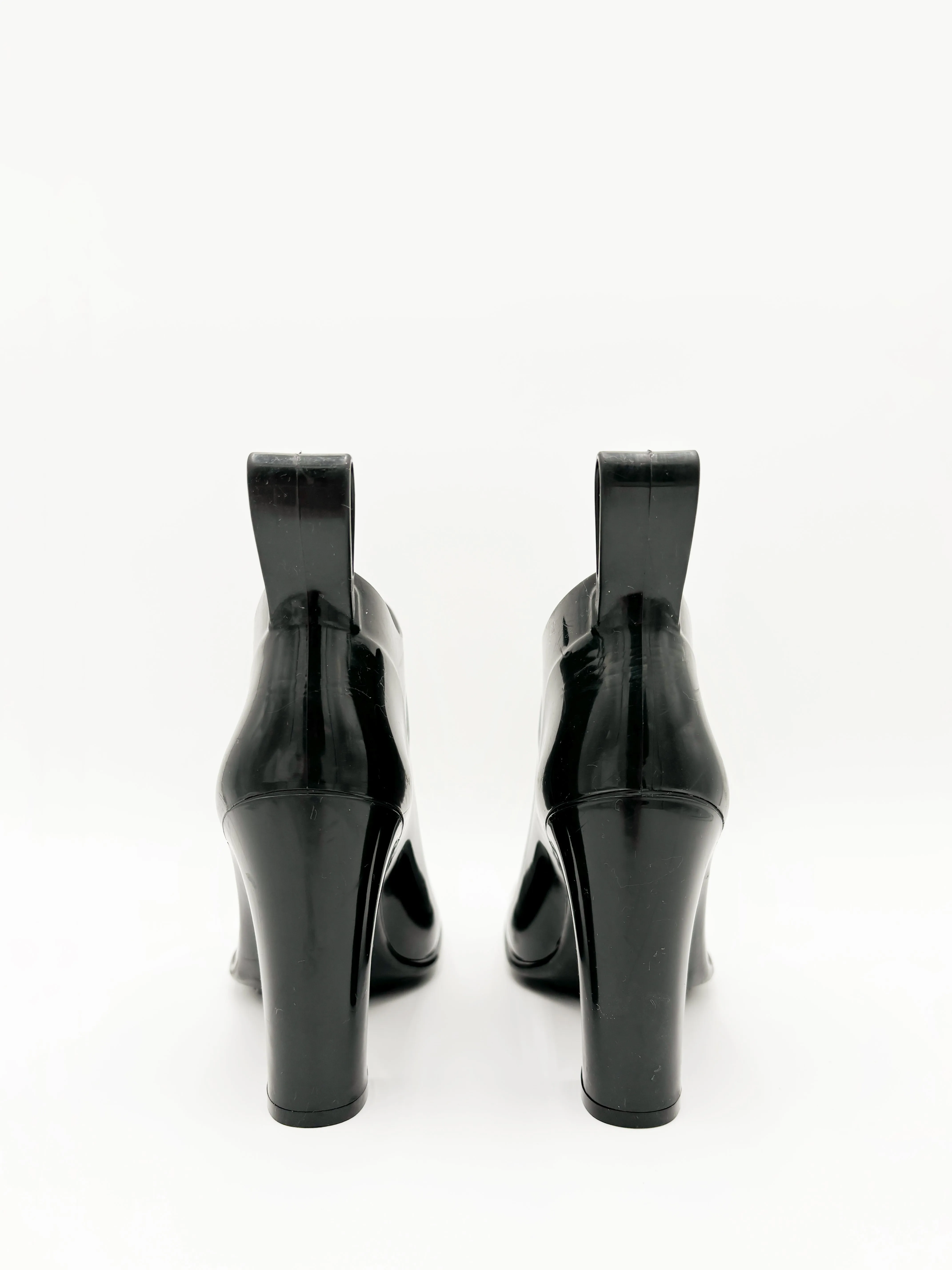 Shine Square Toe Ankle Rain Boots