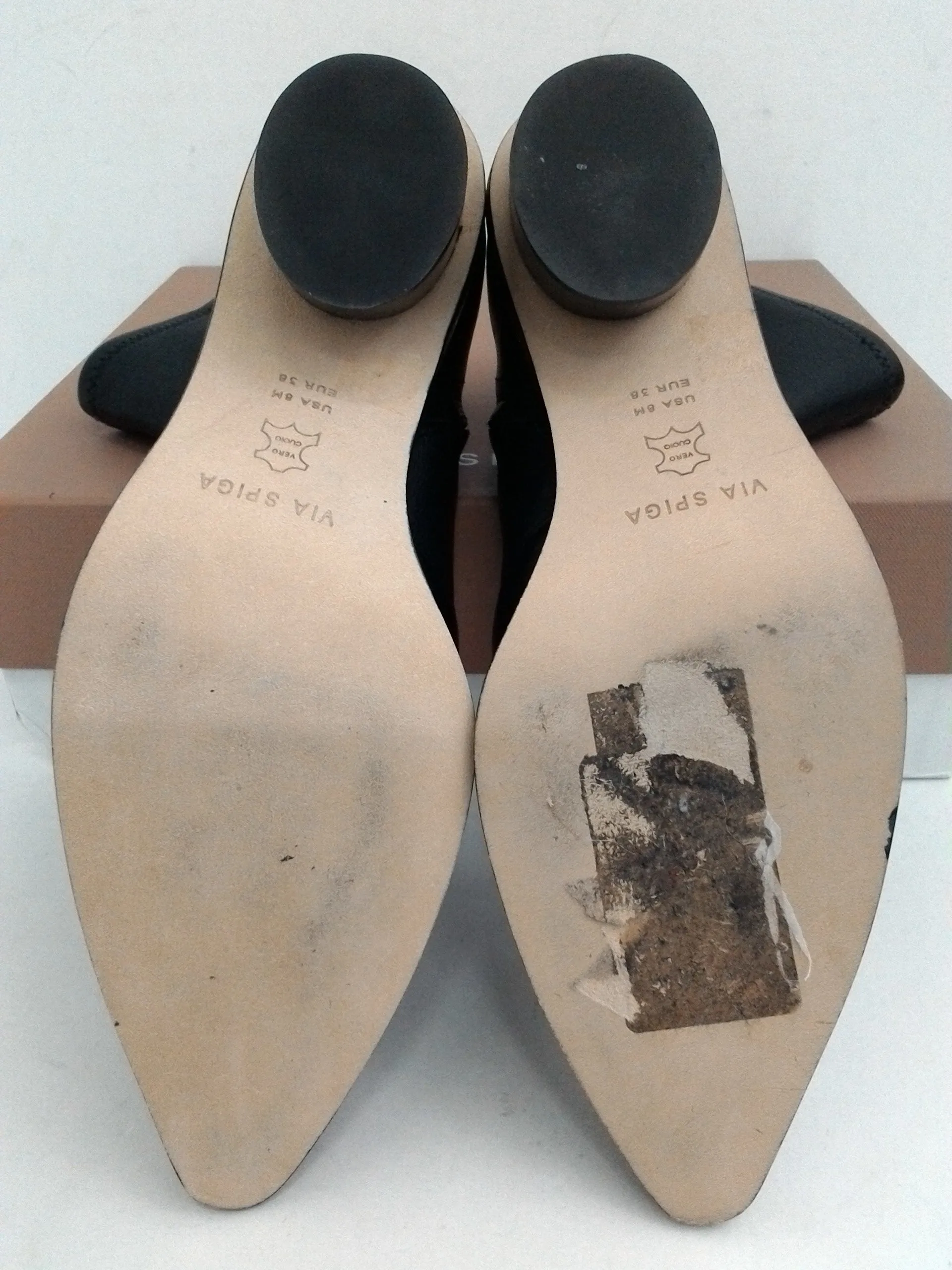 Via Spiga Women's Odette Black Booties Size 8 M