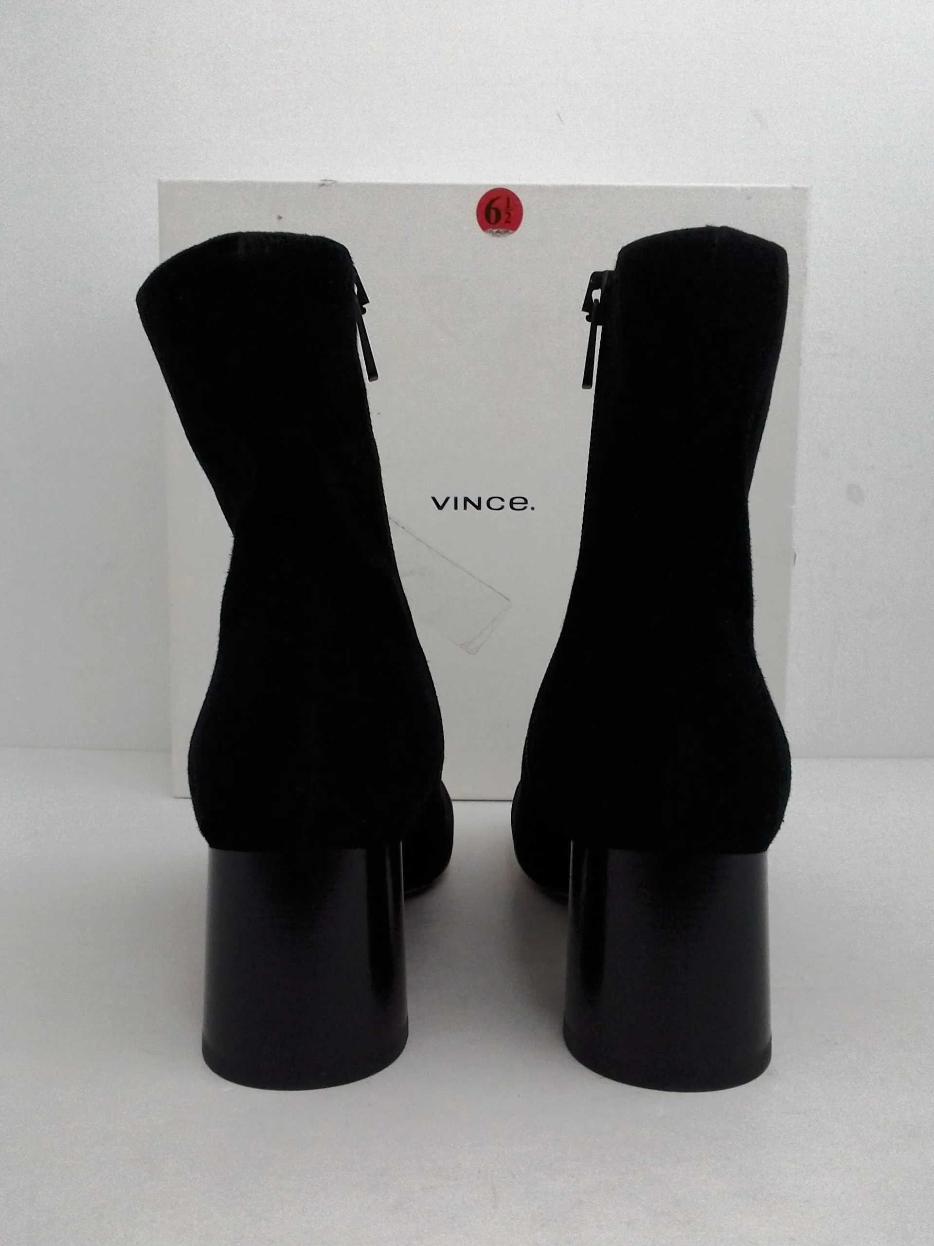 Vince Women's Tasha 2 Black Suede Booties Size 6.5 M